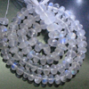AA - SO GOREGOUS HIGH -QUALITY RAINBOW MOONSTONE MICRO FECETED GRADUATED -BEADS -14 INCHES -EACH PCS HAVE NICE FLASHY FIRE AND NICE CLEARTY - size 6 mm great quality